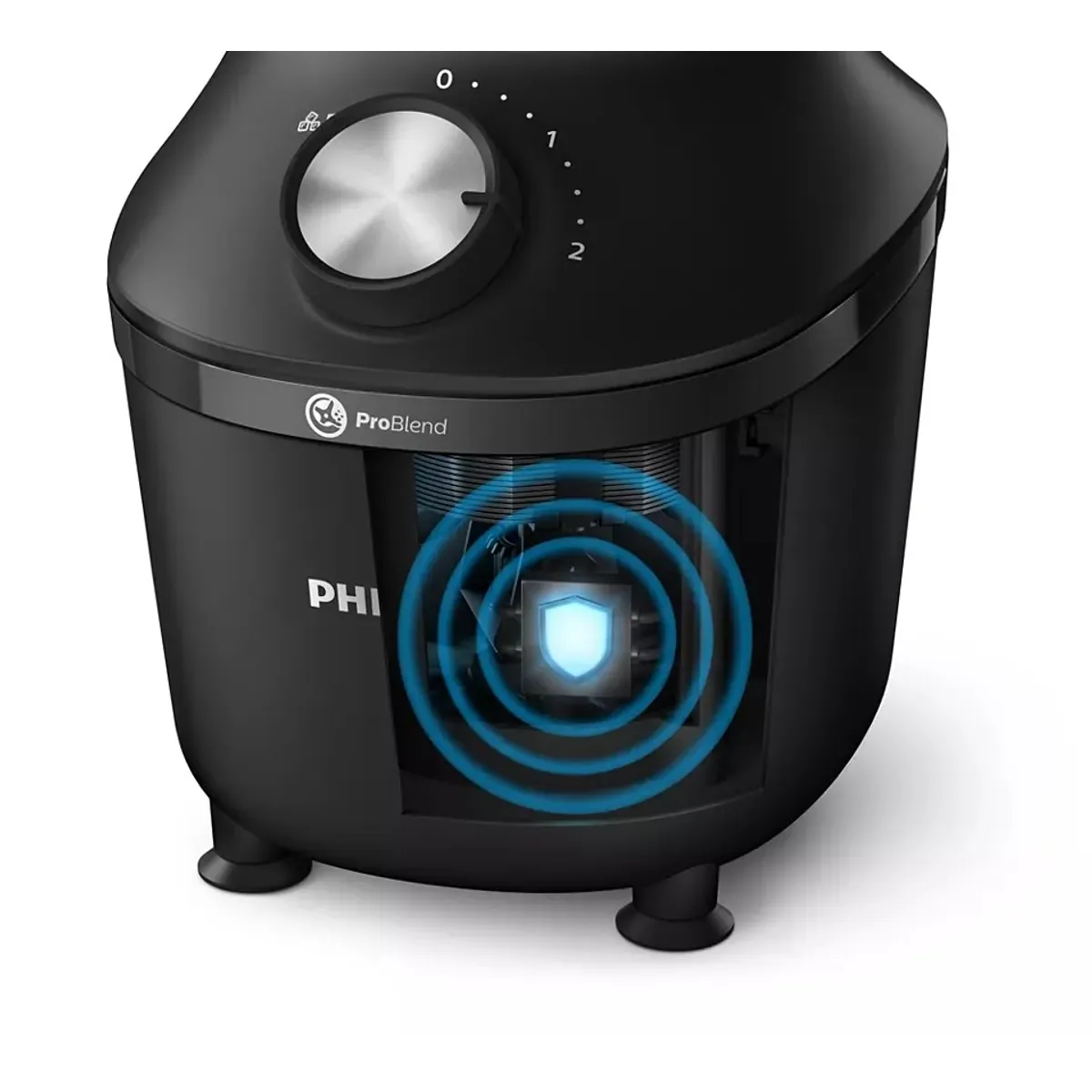 PHILIPS HR2191-01 asztali mixer 2 L 600 W, 4 sebesség, pulzus, jégkásítás, rozsdamentes penge SAN edény, fekete #4
