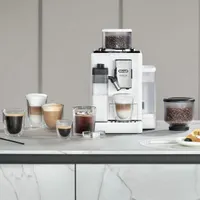 DeLonghi EXAM440.55.W teljesen automata eszpresszó kávéfőző beépített tejhabosító TFT kijelző 1,4 L víztartály 250 g kávébab kapacitás 19 bar #7