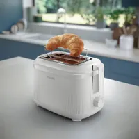 PHILIPS HD2511-00 kenyérpirító 900 W 2 szelet 8 fokozat automatikus kikapcsolás önközpontosító kenyérmechanizmus morzsatálca fém ház #3