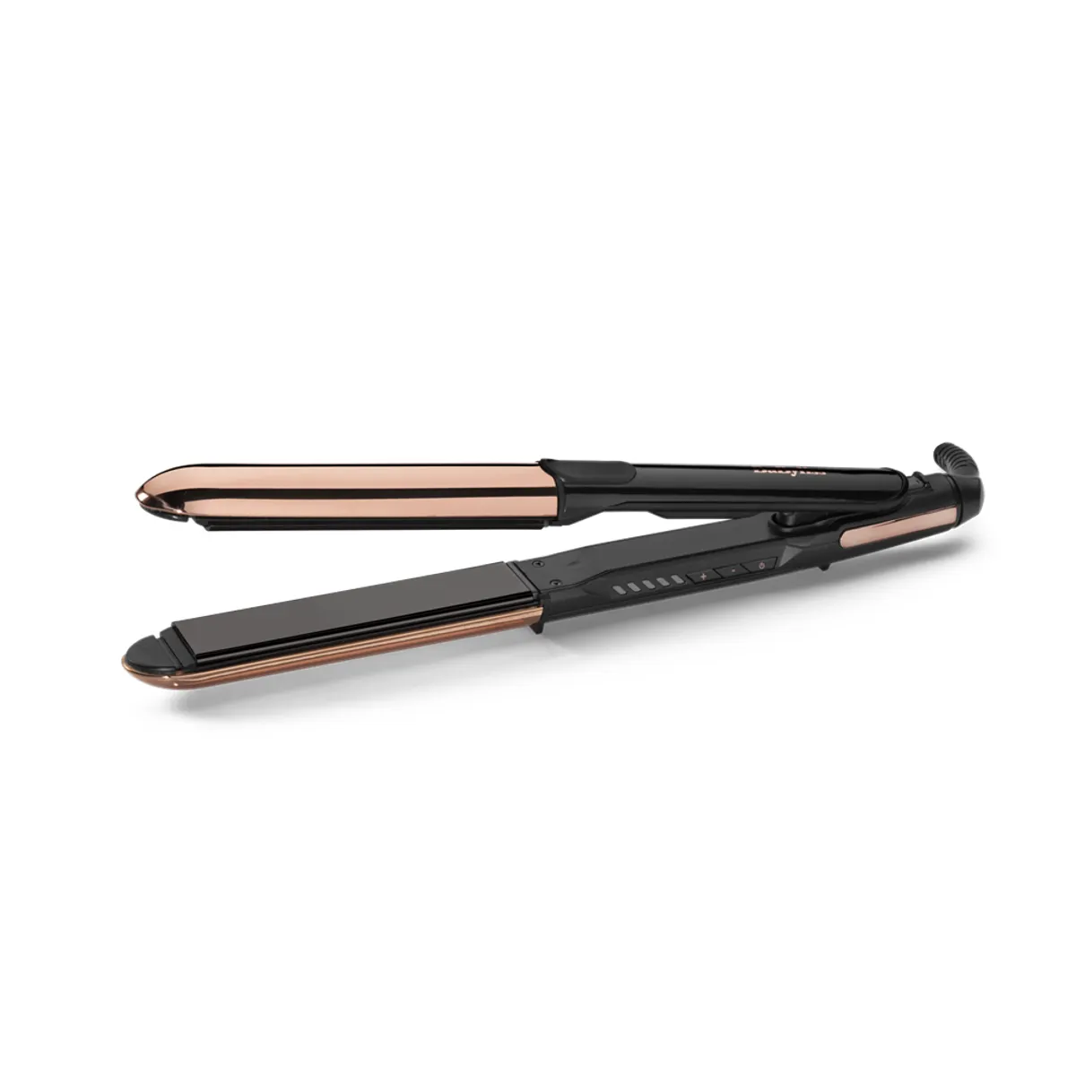 BaByliss ST482E hajsütővas kerámia bevonat, max 235 °C, 5 fokozat, 3 m kábel, Fekete;Rózsa #1