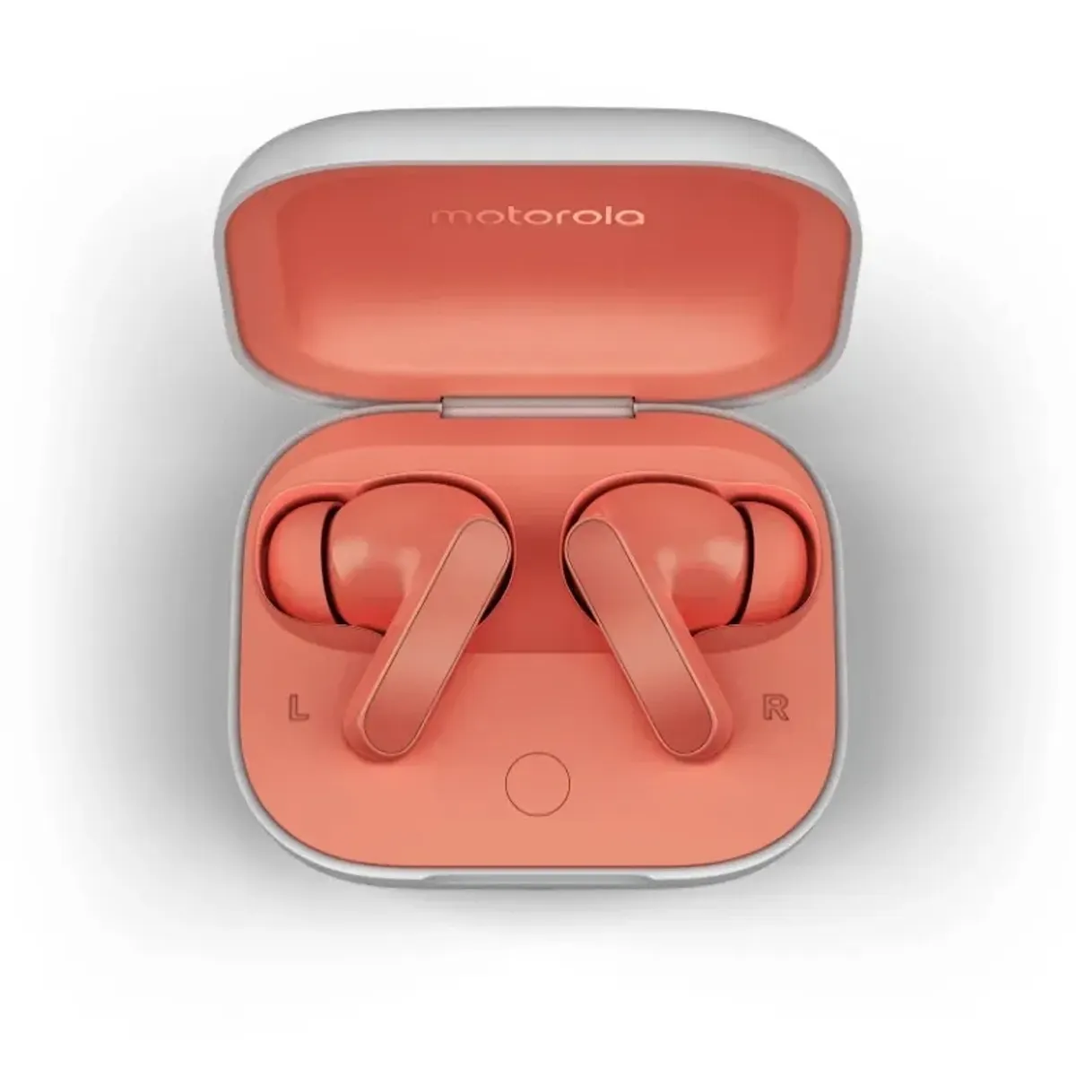 Motorola PG38C05750 fejhallgató Bluetooth 5.3 aktív zajszűrés USB-C tok érintős kijelző Beépített mikrofon Dolby Atmos Korall #1