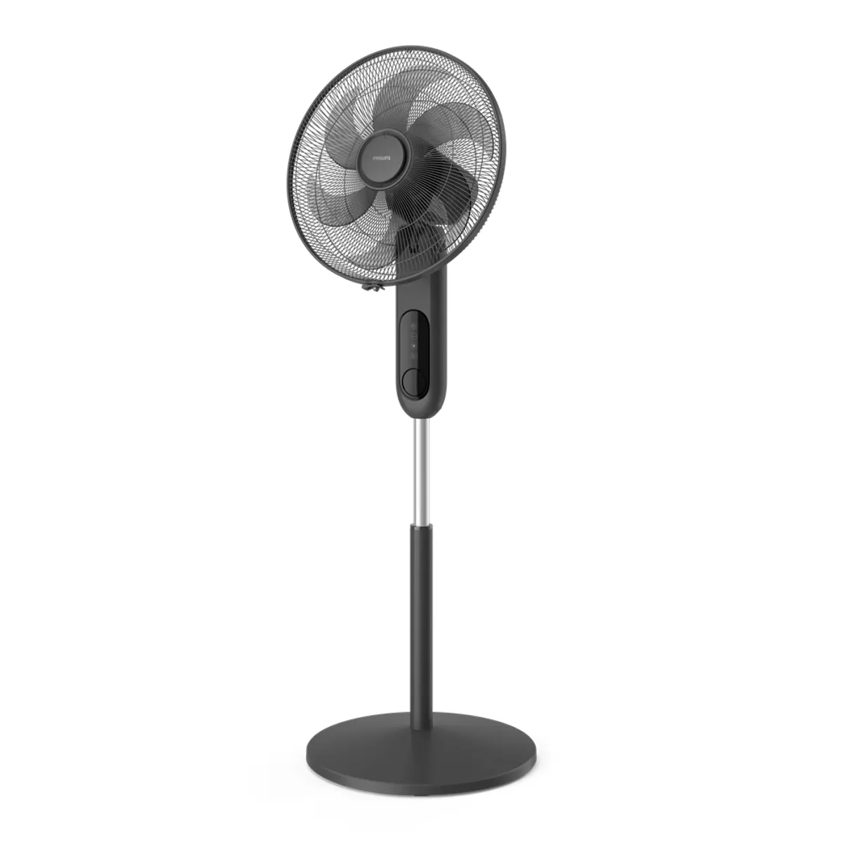PHILIPS CX1520/01 állóventilátor fekete 3 sebesség időzítő 1-12 óra 80 fokos oszcilláció 30 fokos döntés 3330 köbméter óránként távvezérlő #2