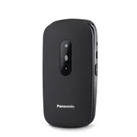 Panasonic KX-TU446EXB telefon időseknek fekete összecsukható 2G GSM GPRS Bluetooth egy SIM