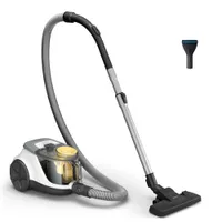 PHILIPS XB2140/09 Henger alakú vákuum 850 W porzsák nélküli ciklon 6 m kábel konikus csatlakozás 8,8 m hatótáv 1,3 L száraz takarítás fehér
