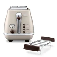 DeLonghi CTOV2103.BG kenyérpirító 2 szeletes 900 W bézs rozsdamentes acél olvasztó újramelegítő állítható pirítási fokozatok #1
