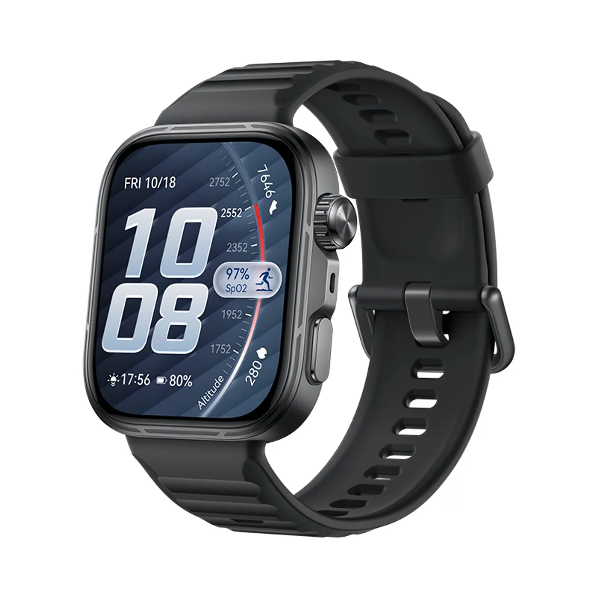 Huawei 55020HRY Watch Fit 5 Pro fekete szilikon szíj GPS NFC EKG SpO2 7-10 napos üzemidő #9
