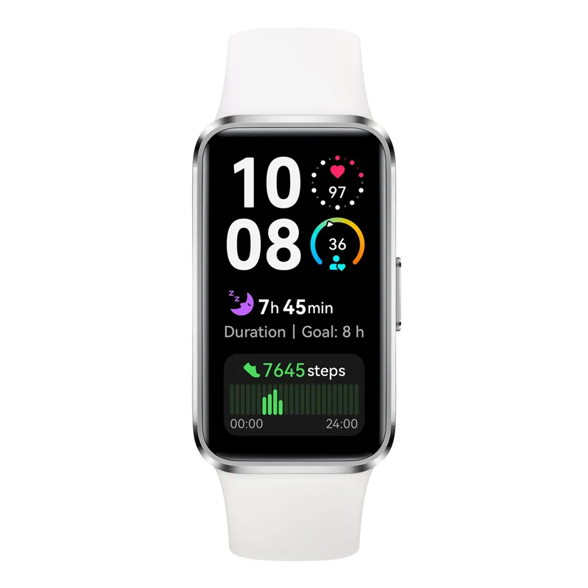 Huawei 55020ELM Band 10 fehér 100 edzésmód 5 ATM HRV-figyelő #1