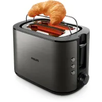 PHILIPS HD2651/80 kenyérpirító 2 szeletes titán 8 fokozat olvasztó funkció újramelegítő morzsatál automatikus kikapcsolás csúszásgátló lábak