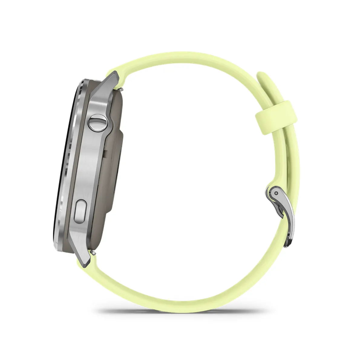 Garmin 010-03014-02 Venu 4 45mm AMOLED kijelző 1.4" felbontás 454x454 érintőképernyő 8 GB Wi-Fi GPS ezüst tok citromsárga szilikonszíj #5