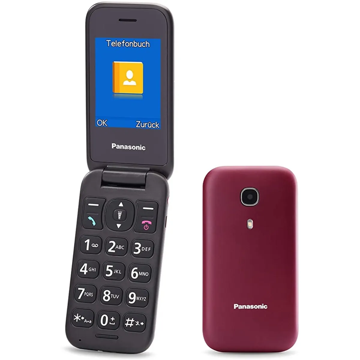 Panasonic KX-TU400EXR KX-TU400EXR piros 2G GSM 2.4" TFT kijelző 106 g micro-USB Bluetooth 3.0 300 bejegyzés #1