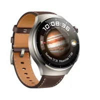 Huawei 55020AMG okosóra titán tok 48 mm barna bőr szíj 1,5" AMOLED NFC BT5.2 GPS eSIM IP6X 30 m Állandó kijelző #6