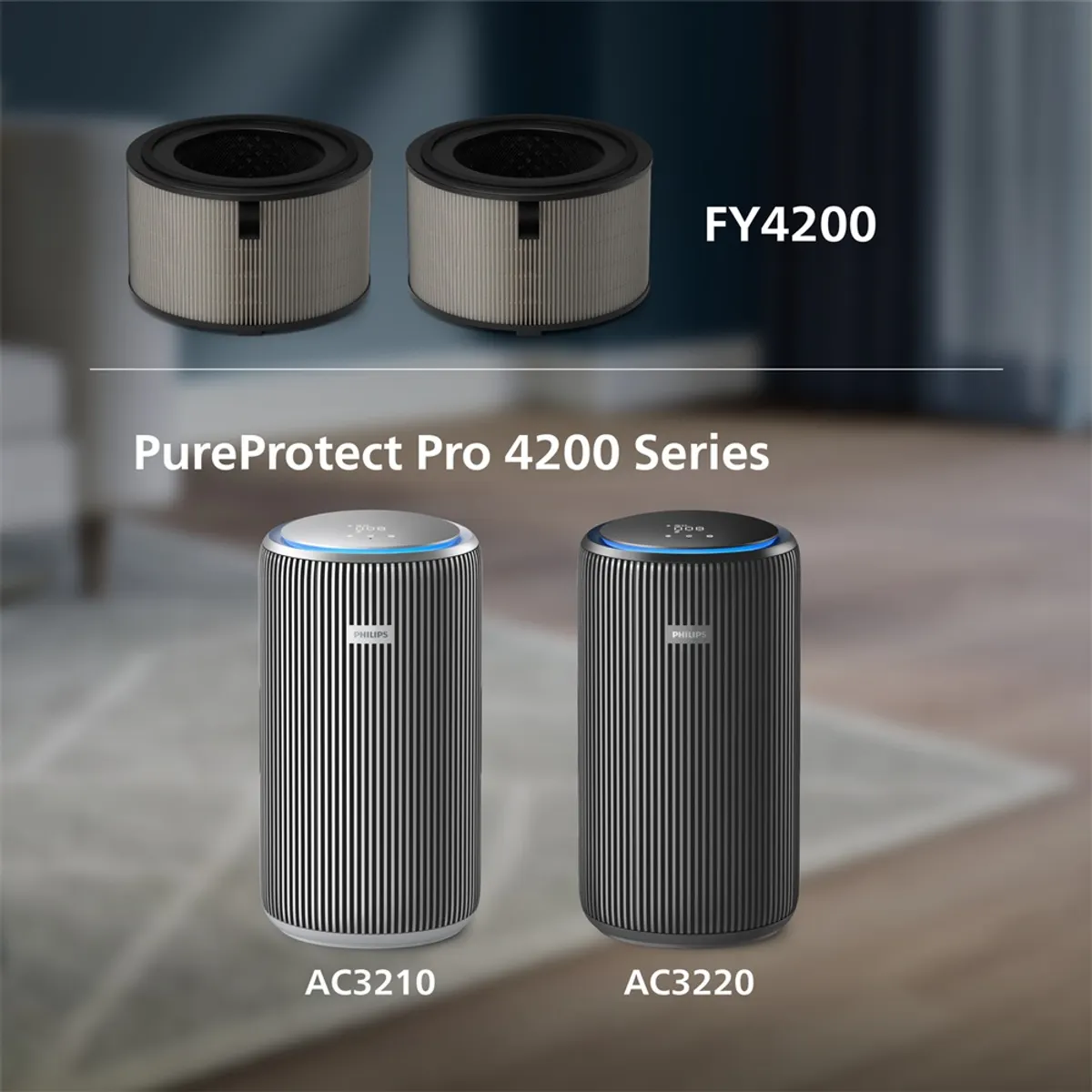 PHILIPS FY4200/30 HEPA NanoProtect előszűrő aktív szén 2 db AC4220 AC4221 99,97 százalék 12 hónap #2