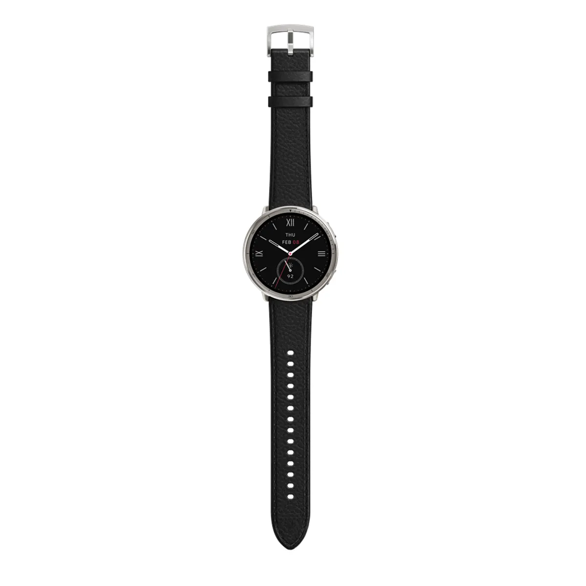 Amazfit W2433EU1N okosóra NFC 1,32" AMOLED; BLE 5.2; 20 mm szíj; fekete; ezüst csat; Zepp OS #2