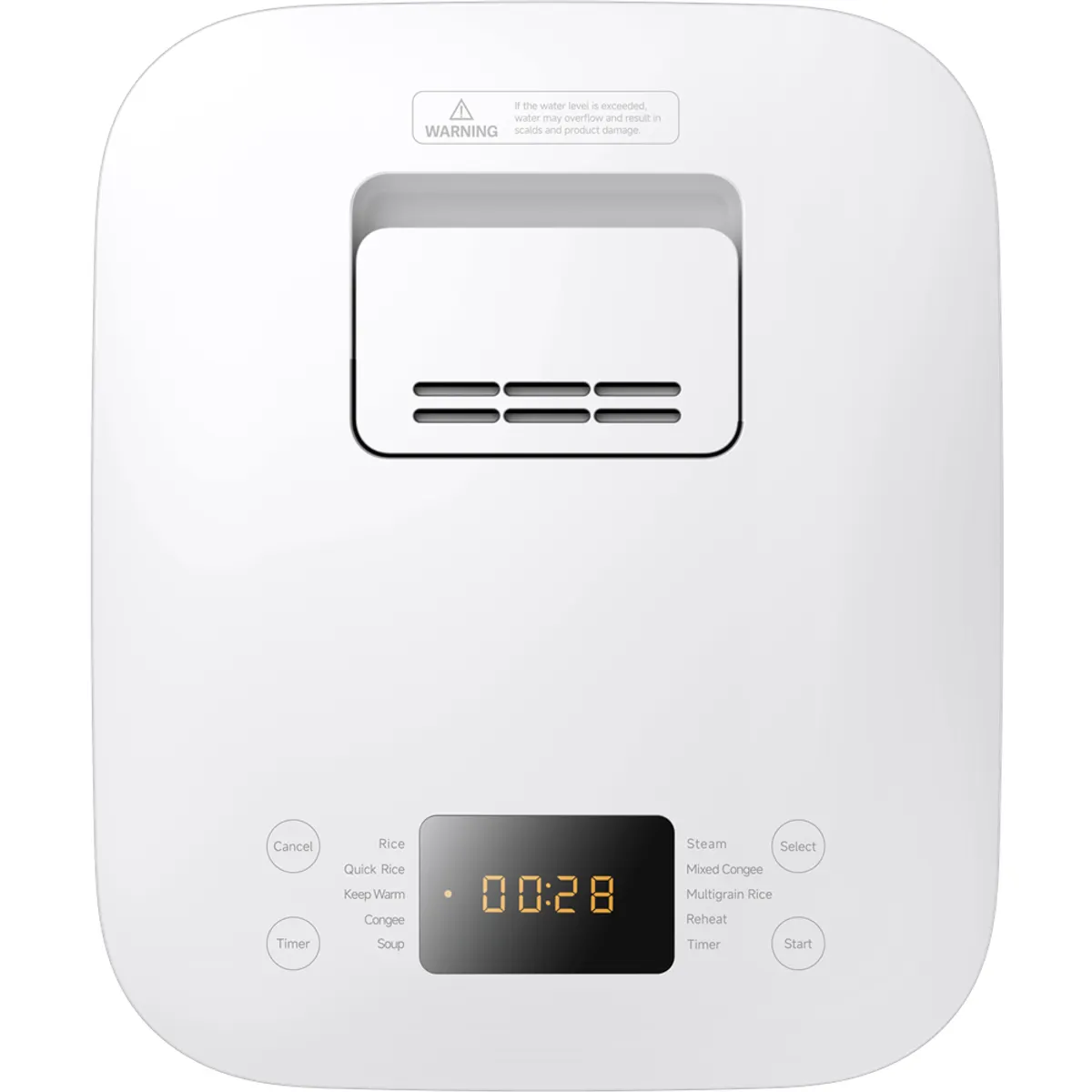 XIAOMI BHR9044EU gőzölős készülék 4 L térfogat érintős kijelző 10 főző program gőz főzés melegentartás 12 h max időzítés 24 ó rizsmerő #4