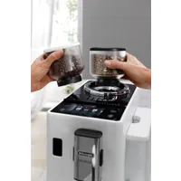 DeLonghi EXAM440.55.W teljesen automata eszpresszó kávéfőző beépített tejhabosító TFT kijelző 1,4 L víztartály 250 g kávébab kapacitás 19 bar #6