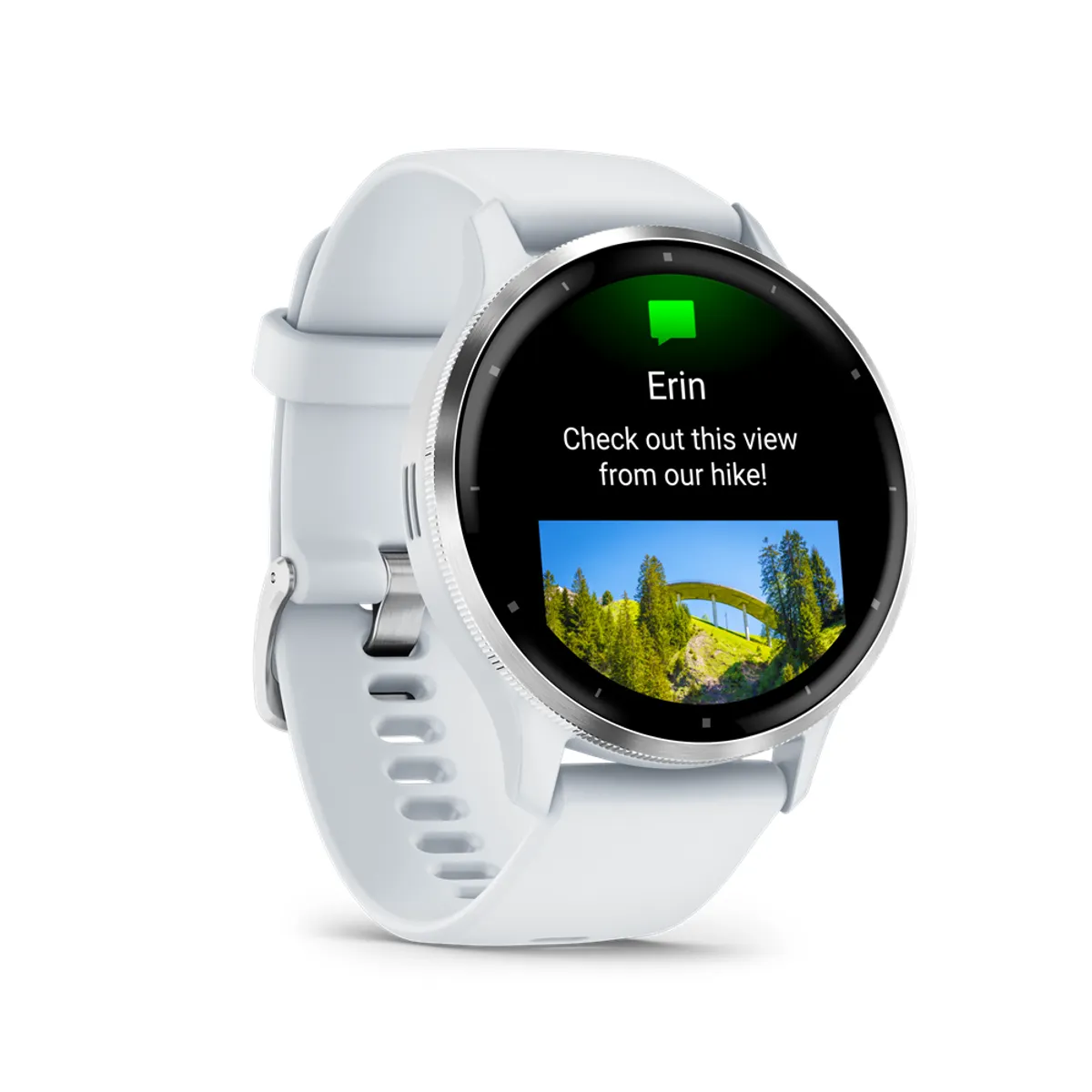 Garmin 010-02784-00 Venu 3 homokkő ezüst keret szilikon szíj #3