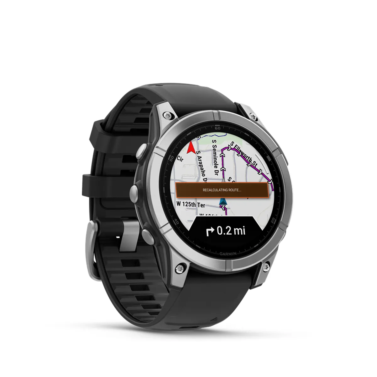 GARMIN 010-03025-00 okosóra 1,3" AMOLED 47 mm rozsdamentes acél tok szilikon szíj 22 mm #3