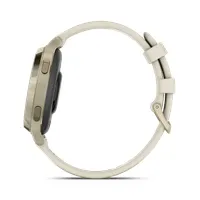 Garmin 010-02891-00 sportóra Lunar Gold bézs szilikon szíj 38 mm vízálló 50 m GPS GLONASS Galileo pulzusmérő zenevezérlés telefonkeresés USB-C töltő #4