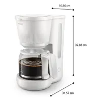 Philips HD7411/00 csepegtető kávéfőző 10 csésze 1,25 L fehér #3