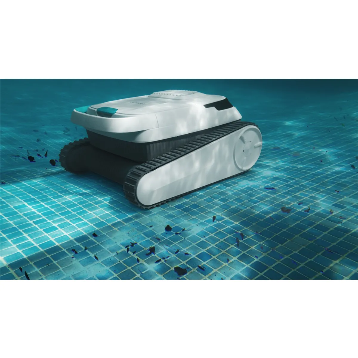 CECOTEC A01_EU01_108205 Pooldroid 5000 TotalCleanPearl 100 m2 felület 2,5 m mélységig használható automatikus falhoz navigálás forgó tisztító fej 90 W 5200 mAh 120 perc IPX68 #1