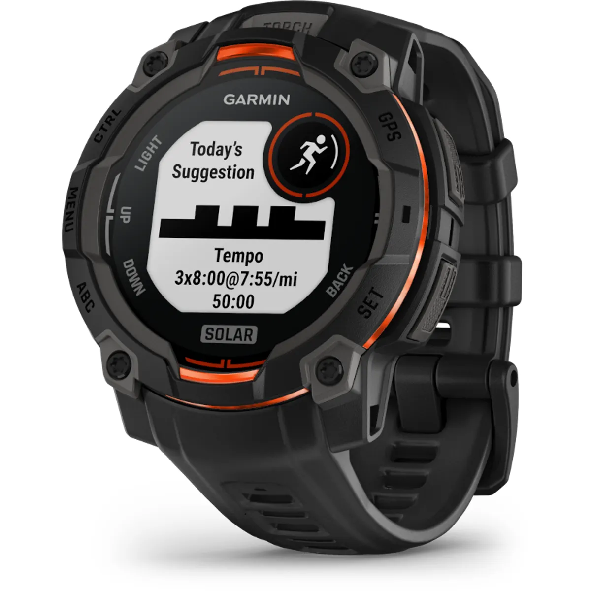 Garmin 010-02934-00 Instinct 3 45mm Solar fekete zseblámpa #2