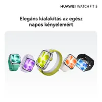 Huawei 55020HSC Watch Fit 5 szilikon szíj lila GPS NFC #7