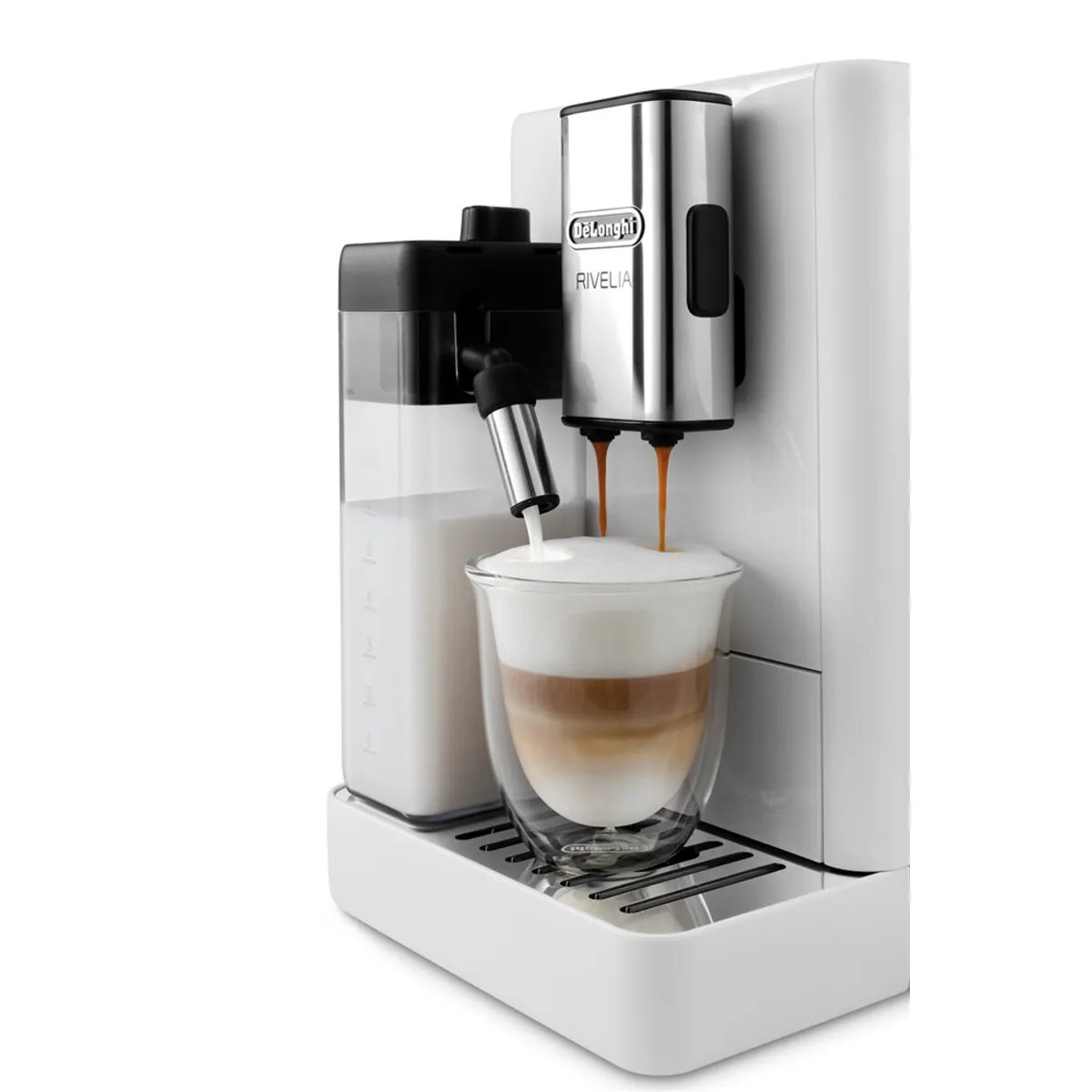 DeLonghi EXAM440.55.W teljesen automata eszpresszó kávéfőző beépített tejhabosító TFT kijelző 1,4 L víztartály 250 g kávébab kapacitás 19 bar #3