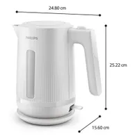 Philips HD9411/00 vízforraló 220-240 V 2200 W 1,7 L fehér 360° alapzat vezeték nélküli automatikus kikapcsolás Strix emelőkar kijelző #2