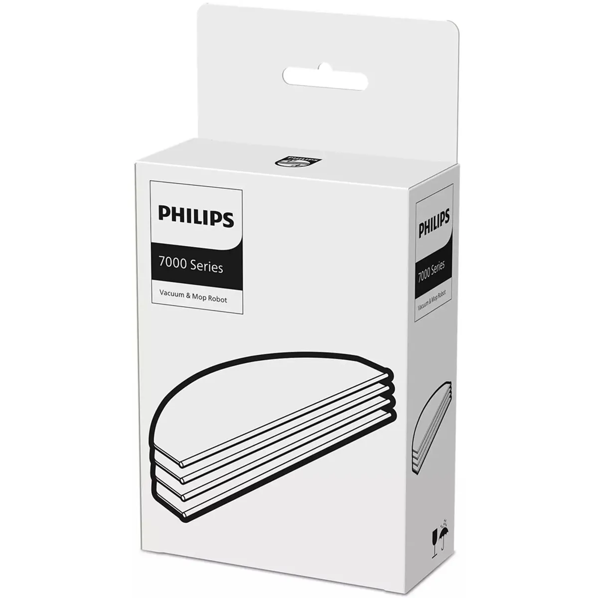 Philips XV1470/00 Felmosó párna XU7000 XU7100 4 db mosható abs szürke #1