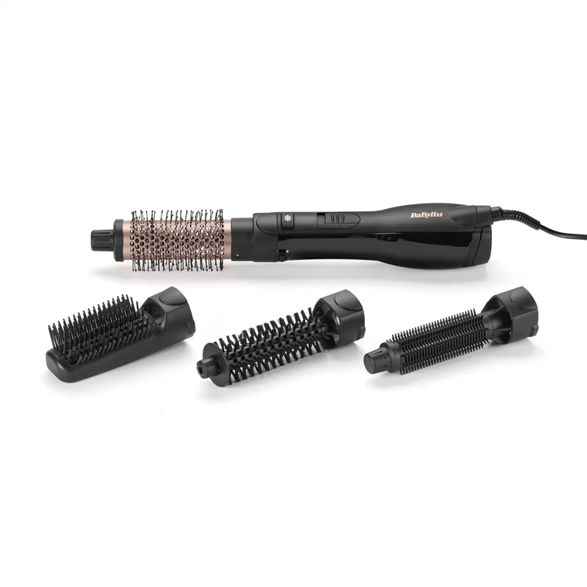 Babyliss AS122E Smooth Finish meleglevegős hajformázó 1200W 38mm kefefej 4 tartozék kerámia bevonat ion funkció 3 hőmérséklet 2,2m kábel #1