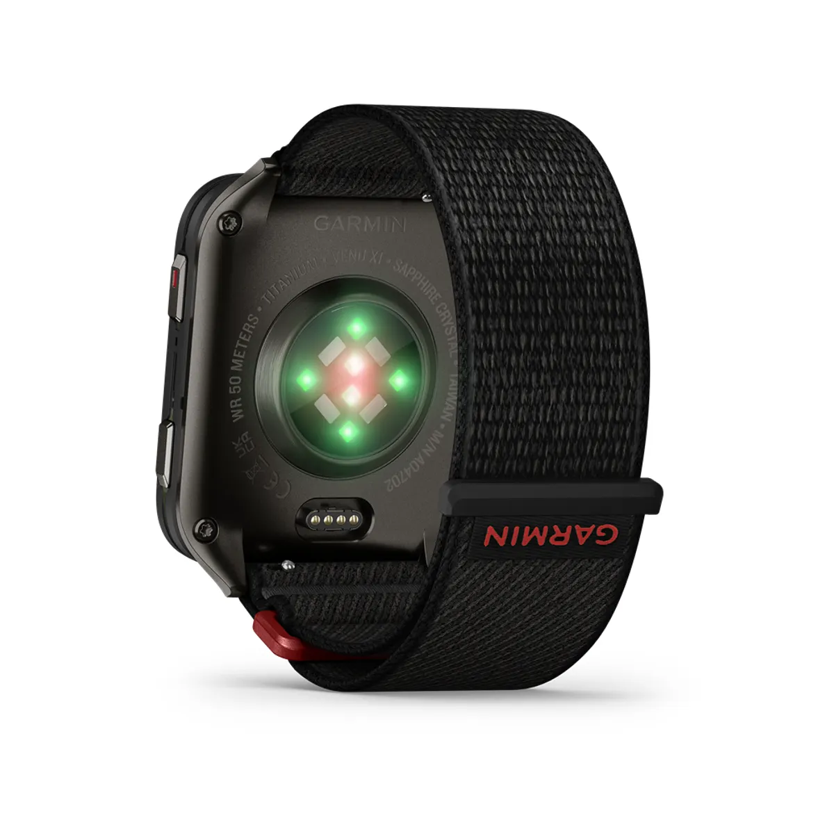 Garmin 010-02980-02 Venu X1 Titanium 2" AMOLED érintőképernyő ComfortFit nylon szíj fekete #5