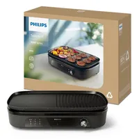 PHILIPS HD6210-90 mini sütő grill 2400 W 2 zóna 5 fokozat max 210C sütőfelület bevonata kő #3