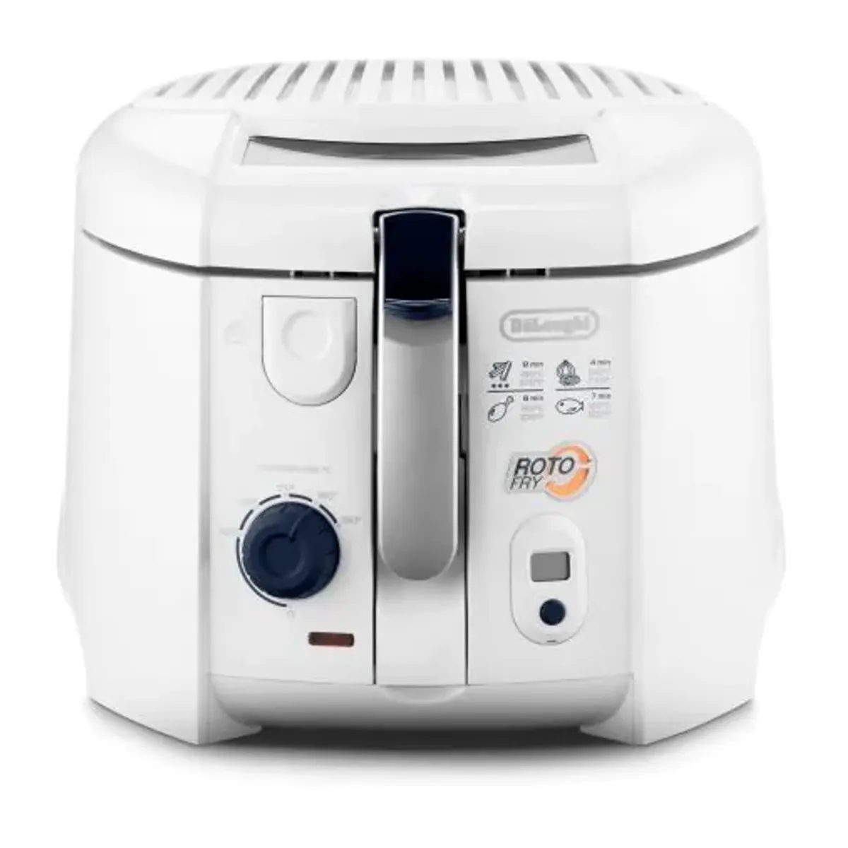 DeLonghi F28533.W olajsütő 1800 W 1,3 l olajtartalom, digitális időzítő, állítható hőfok, nem tapadós bevonat, kivehető szűrő, fehér #3