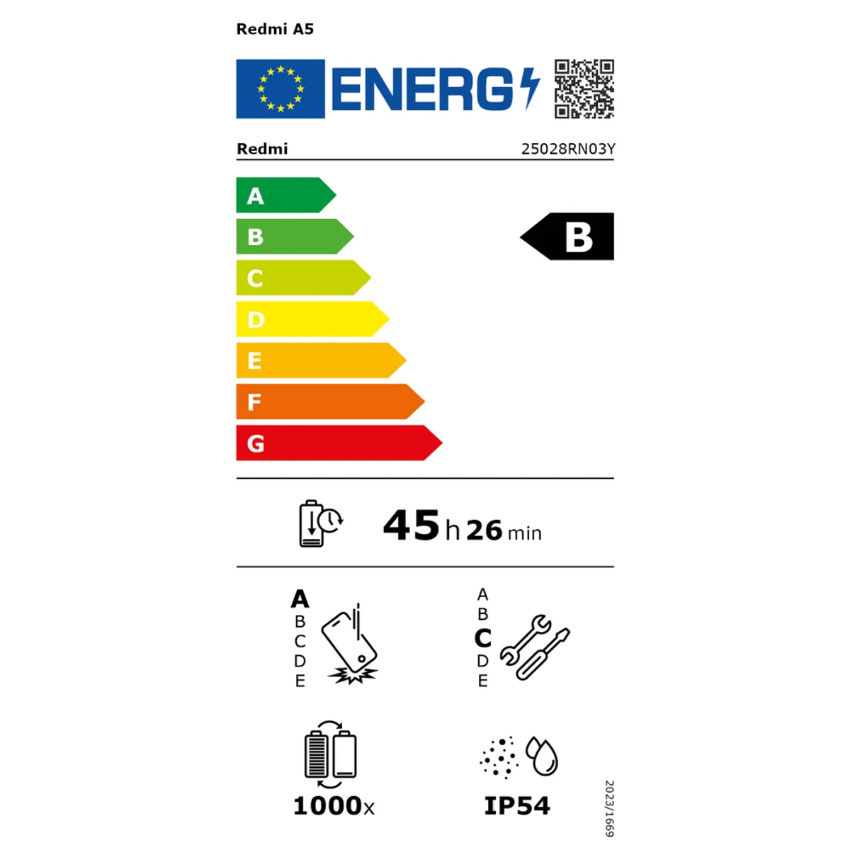 Xiaomi MZB0JSTEU Redmi A5 6,88" DualSIM 4/128GB 32MP AI 120Hz Óceánkék #6