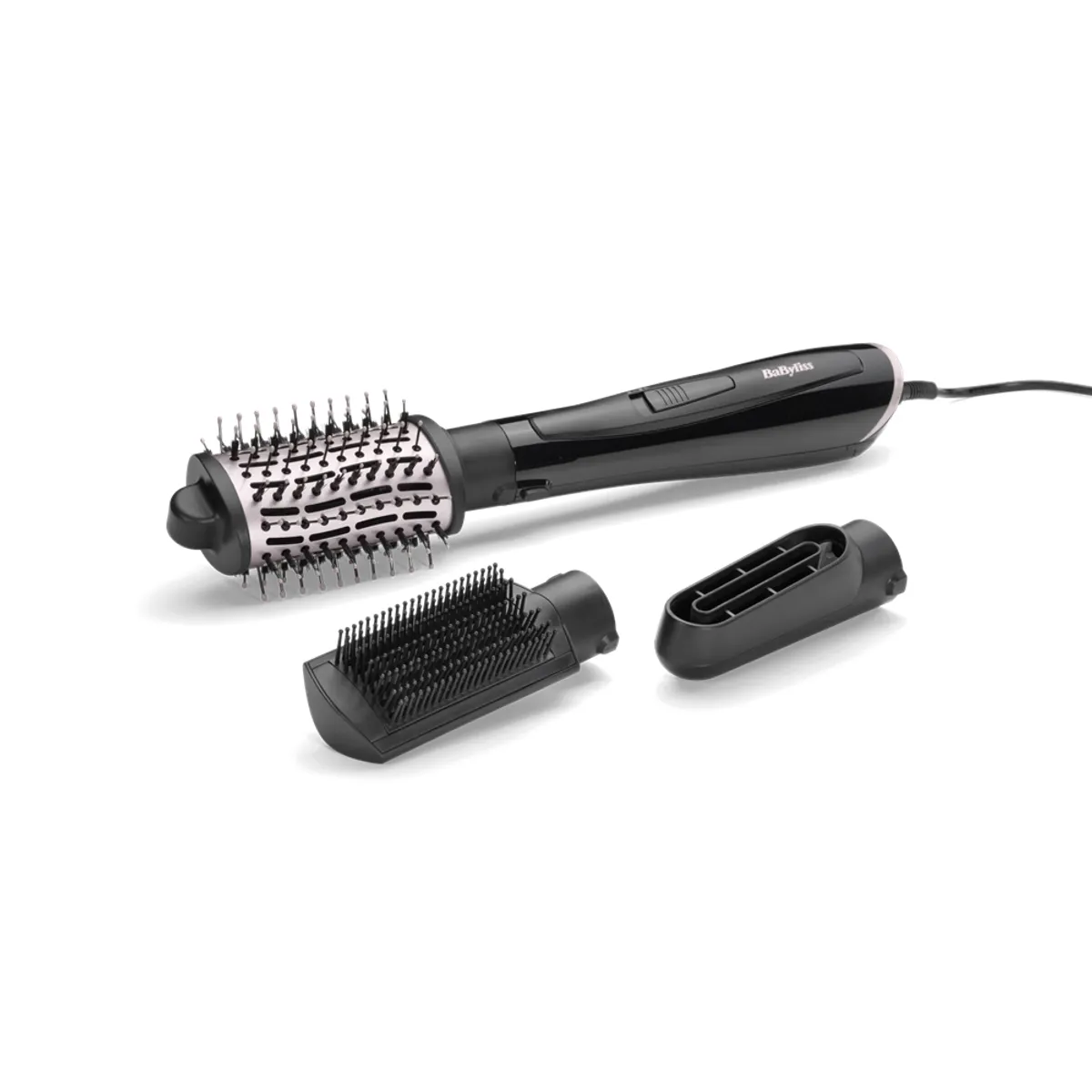BaByliss AS128E Style Smooth meleglevegős hajformázó 1000 W ionos, 65x40 mm kerámia bevonatú ovális körkefe, 2 hőfok, hűvös, 2,2 m kábel #1
