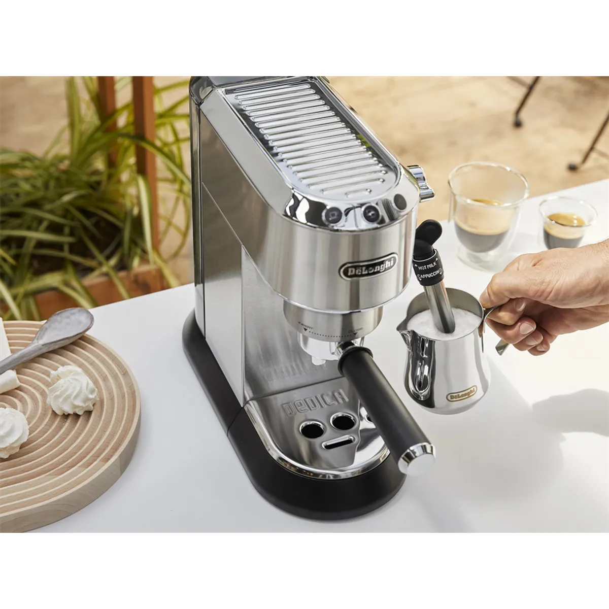 DeLonghi EC685.M Eszpresszó kávéfőző gép félautomata 15 bar tejhabosító rozsdamentes acél 1,1 L #5