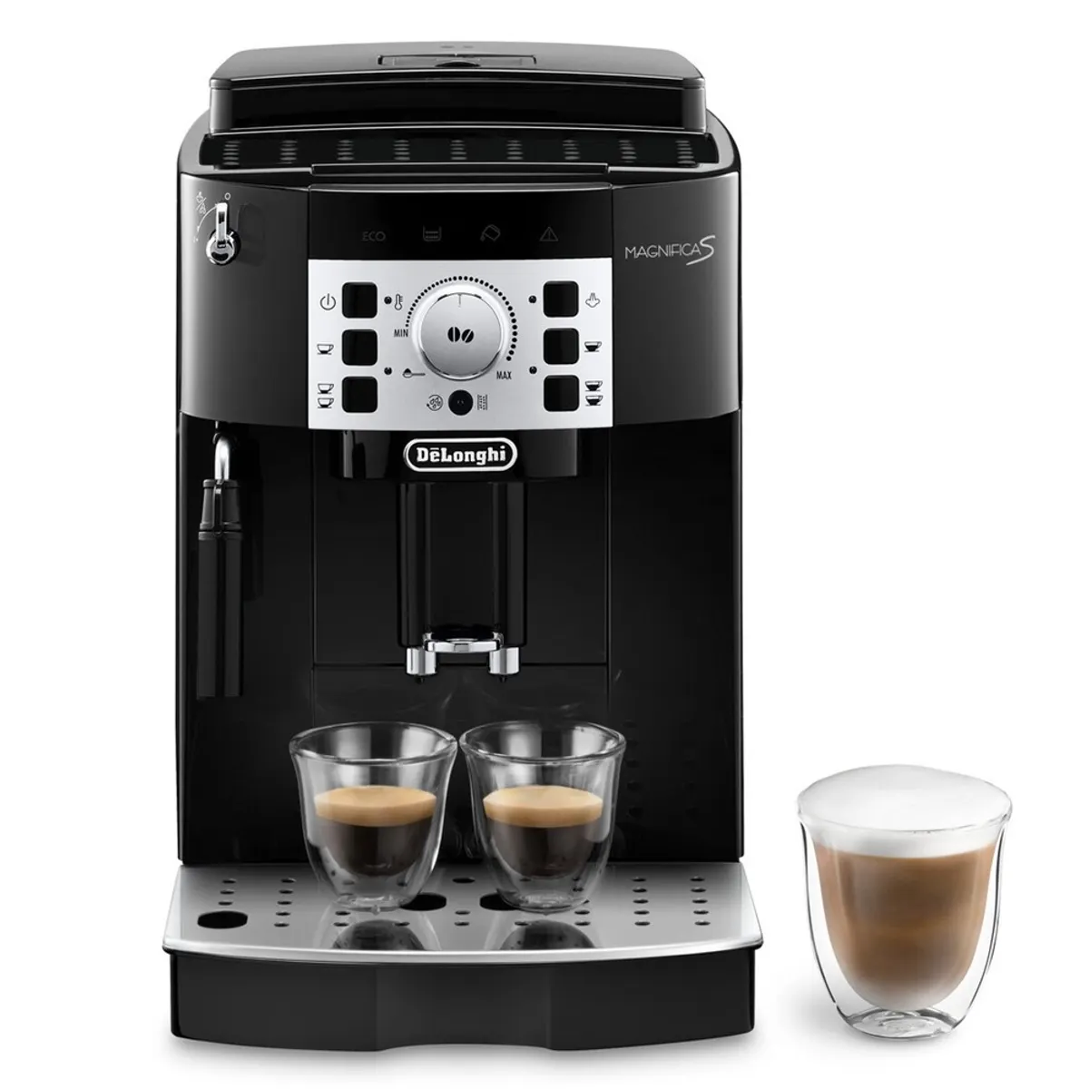 DeLonghi ECAM22.115.B Magnifica S 13 őrlési fokozat rozsdamentes acél őrlő 1,8 l víztartály automata cappuccino 2 csésze egyszerre #1