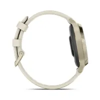 Garmin 010-02891-00 sportóra Lunar Gold bézs szilikon szíj 38 mm vízálló 50 m GPS GLONASS Galileo pulzusmérő zenevezérlés telefonkeresés USB-C töltő #6