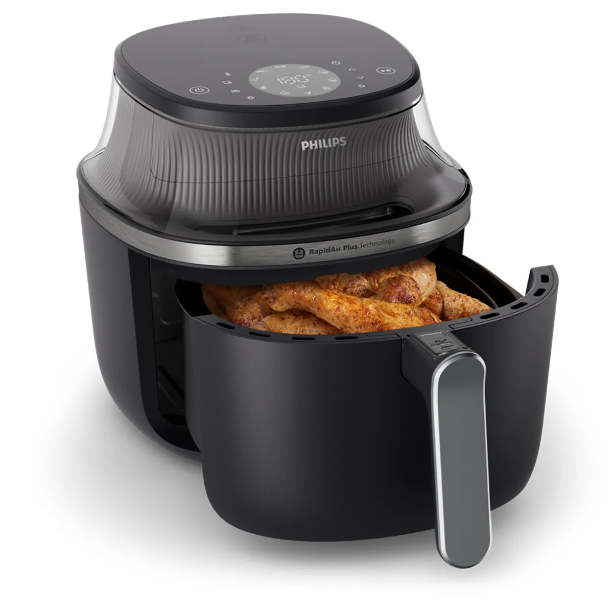 PHILIPS NA331/00 Forrólevegős sütő 6,2 L 200 °C 12 program LED kijelző Rapid Air #2