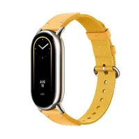 Xiaomi BHR7305GL Óraszíj Band 8 kompatibilis, anyag: bőr; nejlon, kapocs sárga, hossz 210 mm, egyszerűen telepíthető #2