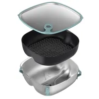 PHILIPS HD9960/00 alátét rozsdamentes acél szürke 91x216x217 mm kompatibilis HD9650-HD9880