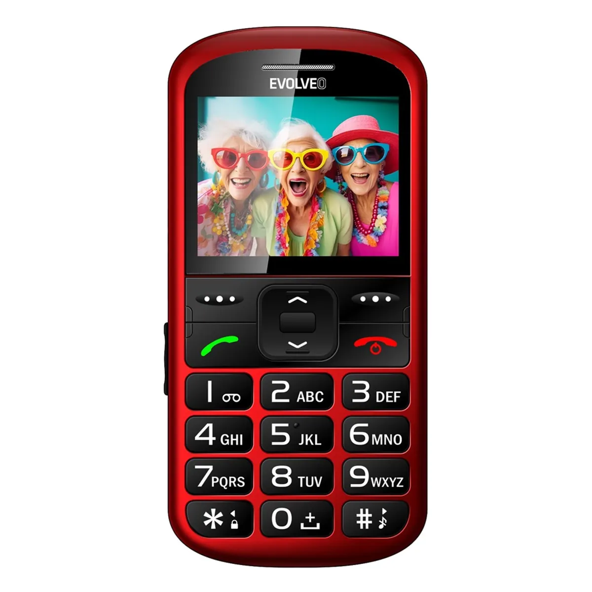 Evolveo SGM EP-570-XS-RD EasyPhone XS 2,2" piros SOS gomb #1