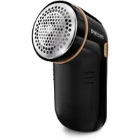 PHILIPS GC026-80 ruha gőzölő fekete 2x AA elem kivehető tartály integrált kapcsoló ecset a csomagban mellékelve könnyű