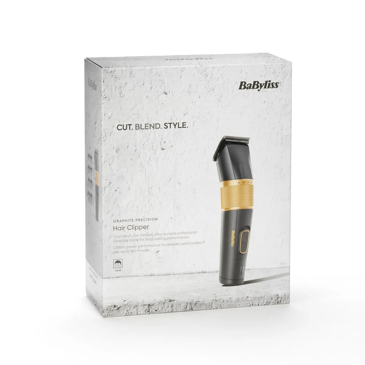 BaByliss E987E hajvágó-trimmelő fej Li-ion 160 perc 0,6-28 mm 8 pozíció vízálló 2 tartozék arany-gránit #5