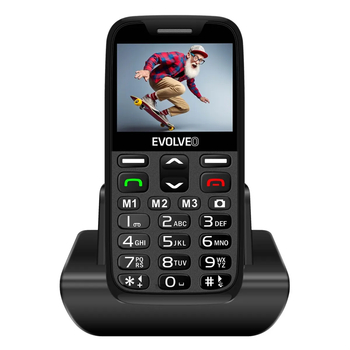 EVOLVEO SGM EP-601-XR-BK EasyPhone XR 2,3" kijelző #1