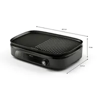PHILIPS HD6210-90 mini sütő grill 2400 W 2 zóna 5 fokozat max 210C sütőfelület bevonata kő #2