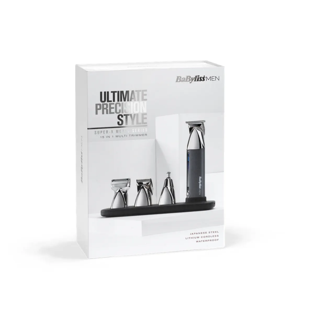 BaByliss MT996E Super-X Metal testszőrtelenítő készlet 4 fej 11 fésű 300 perc vezeték nélküli üzemidő, 100 százalékos vízállóság #4