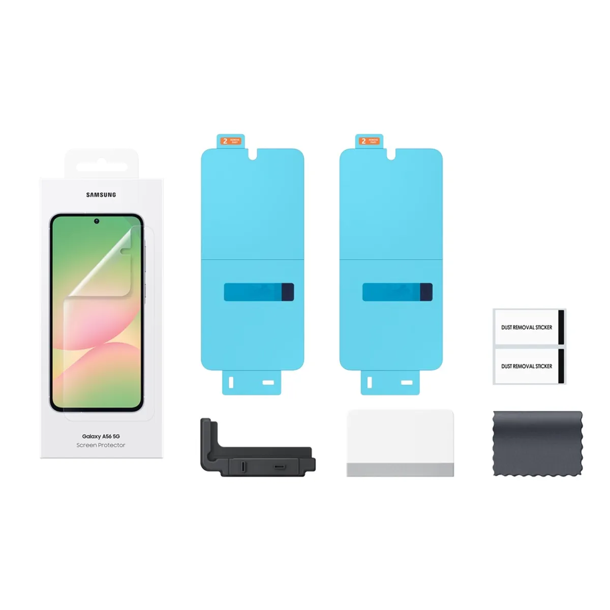 Samsung EF-UA566CTEGWW Galaxy A56 5G átlátszó képernyővédő 0,2 mm buborékmentes #3