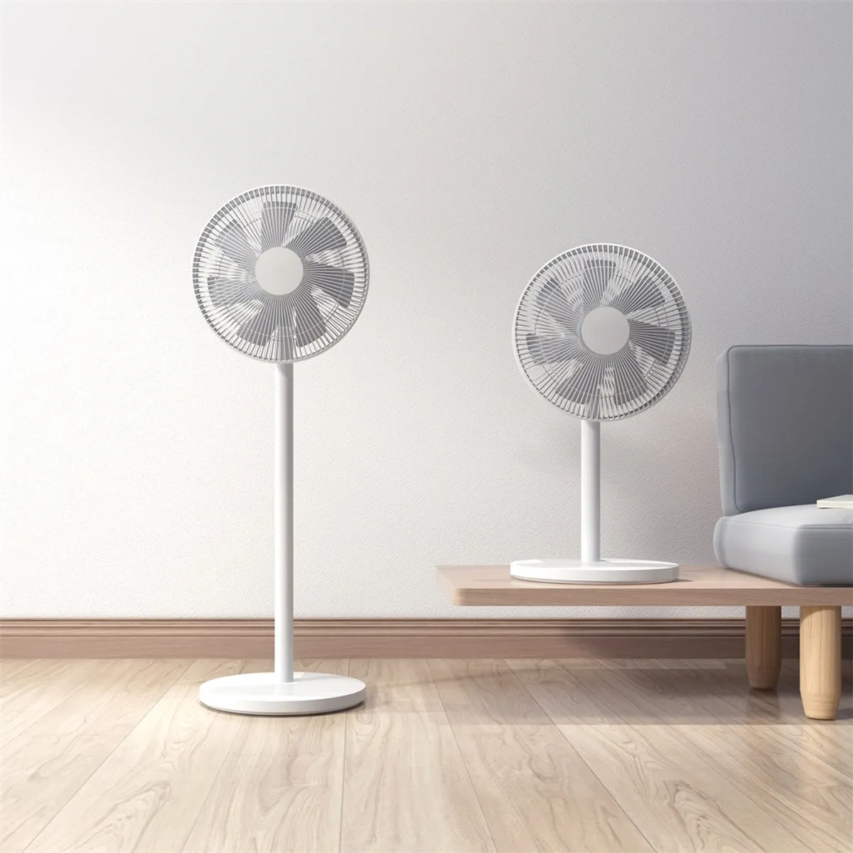 Xiaomi PYV4007GL Mi Smart Standing Fan 2 Lite padló és asztal 642-1000mm fehér 45W 220V 3 sebesség 90 fokos oszcilláció #7