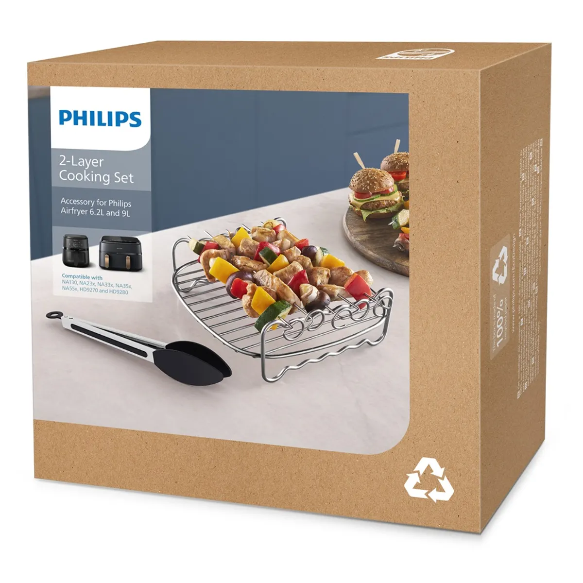 Philips HD9920-00 Kiegészítő készlet rozsdamentes acél szürke kompatibilis HD9650, HD9651, HD9653, HD9654, HD9760, HD9765 #4